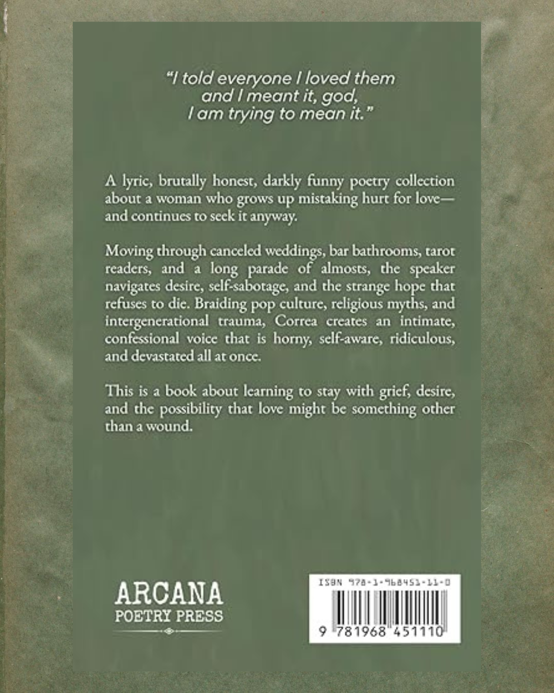 Portrait of a Person Who Pushes Love Away in Fear of Losing It (Pre-Order)
